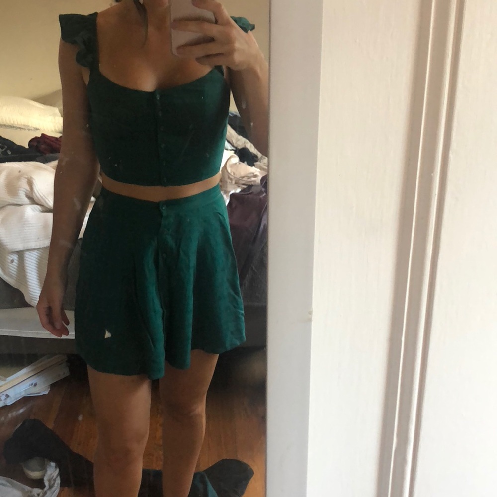 Green two piece summer set
